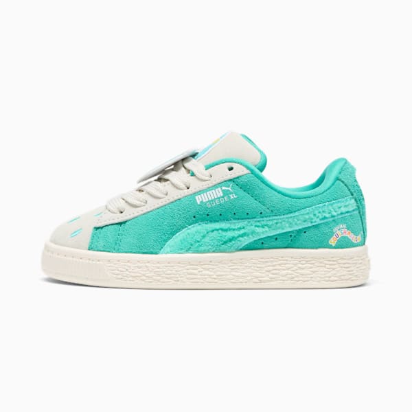 Chaussures de sport Suede XL Winston PUMA x SQUISHMALLOWS, jeune enfant, Warm White-Alpine Snow-Elektro Pool, extralarge